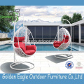 Tumbona reclinable para xardín PE en Rattan e aluminio